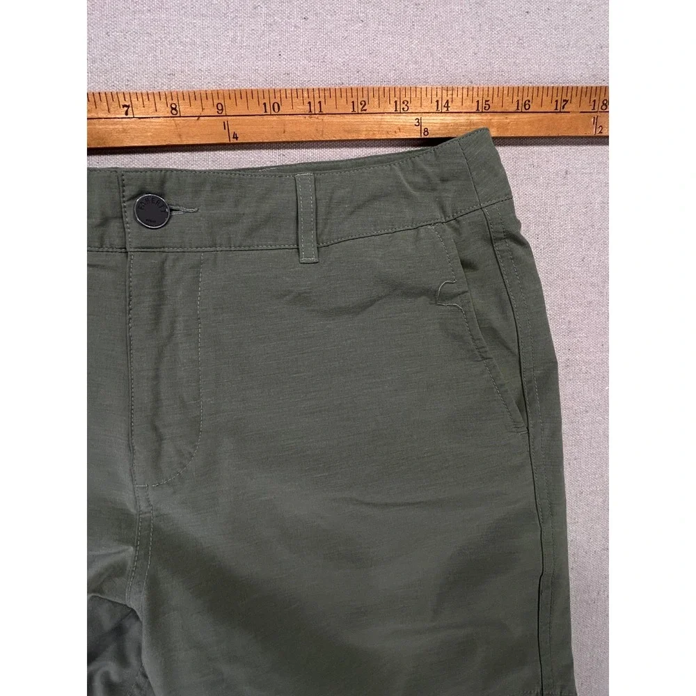 Faherty All Day Shorts Mens 30 Olive Green Hybrid Stretch Recycled Quick Dry 7in